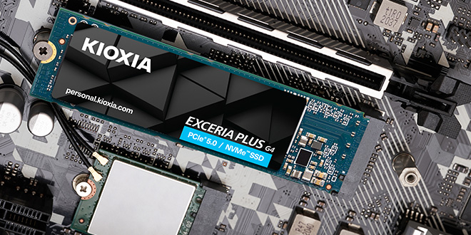 Kioxia Exceria Plus G4 LVD10Z002TG8 2TB Gen5 10000/8200MB/sn NVMe PCIe M.2 SSD