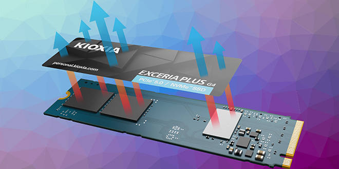 Kioxia Exceria Plus G4 LVD10Z002TG8 2TB Gen5 10000/8200MB/sn NVMe PCIe M.2 SSD