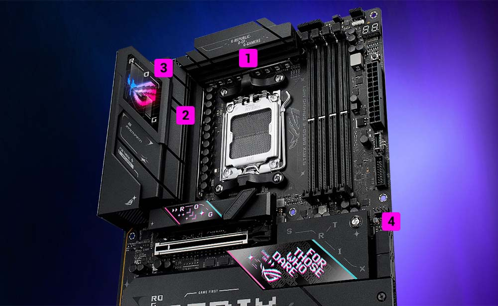 ASUS ROG STRIX B850-E Gaming Wifi AMD B850 Soket AM5 DDR5 8000+(OC)MHz ATX Gaming (Oyuncu) Anakart