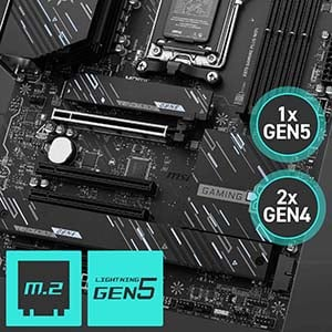 MSI X870 GAMING PLUS WIFI AMD X870 Soket AM5 DDR5 8200(OC)MHz ATX Gaming Anakart