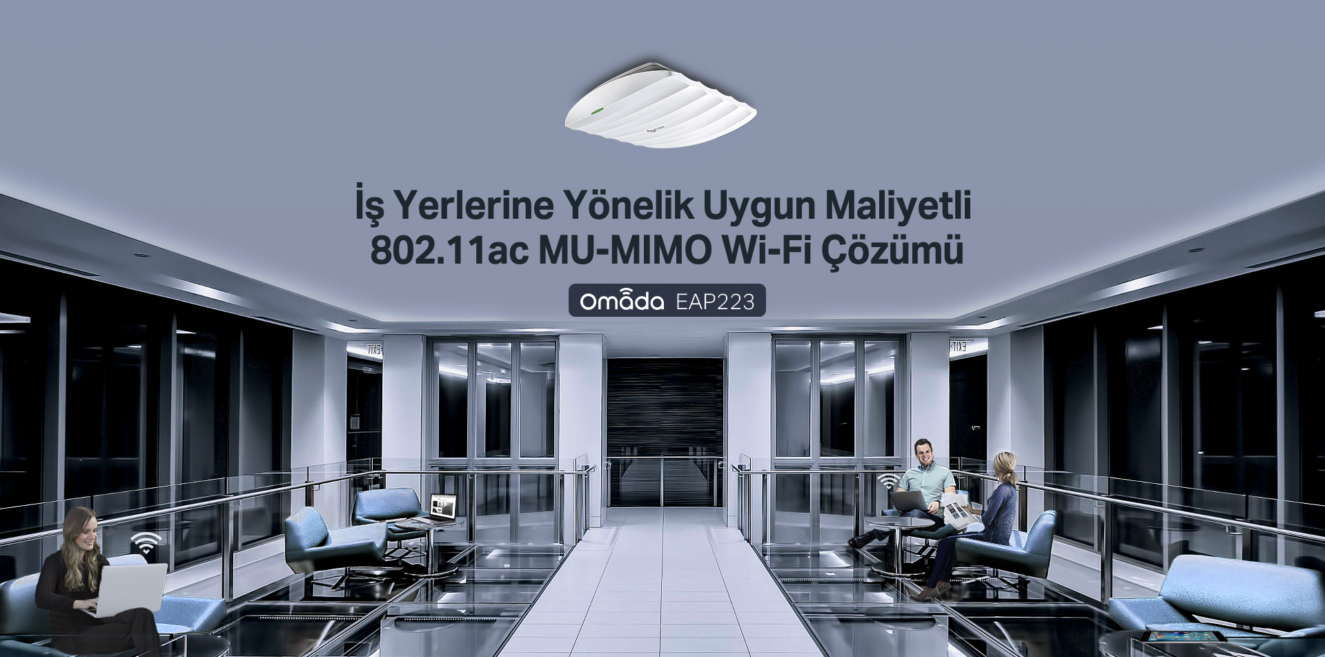 TP-Link EAP223 Kablosuz MU-MIMO Gigabit Tavan Tipi Access Point