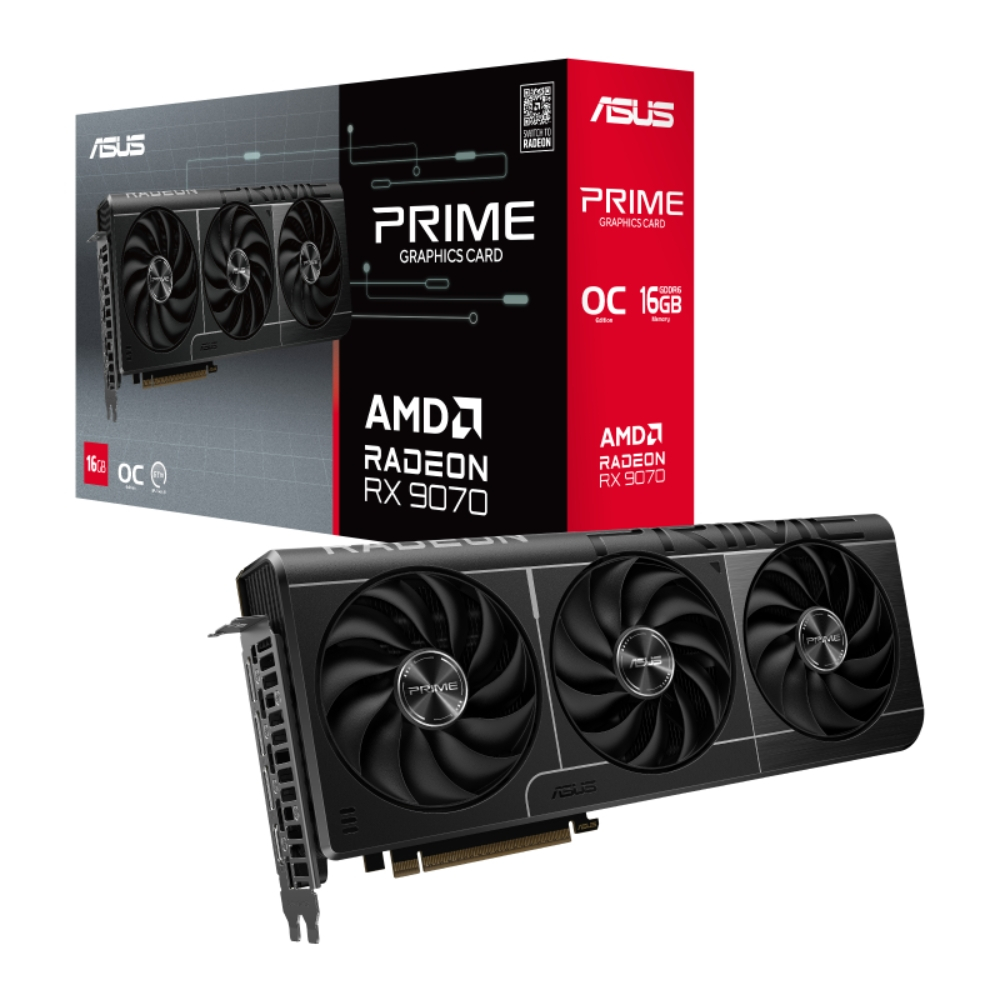 ASUS Prime Radeon RX 9070 16GB PRIME-RX9070-O16G GDDR6 256Bit DX12 Gaming (Oyuncu) Ekran Kartı