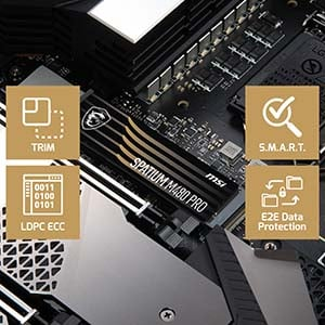 MSI Spatium M480 Pro 4TB PCIe 4.0 NVMe M.2 7400/7000MB/s SSD