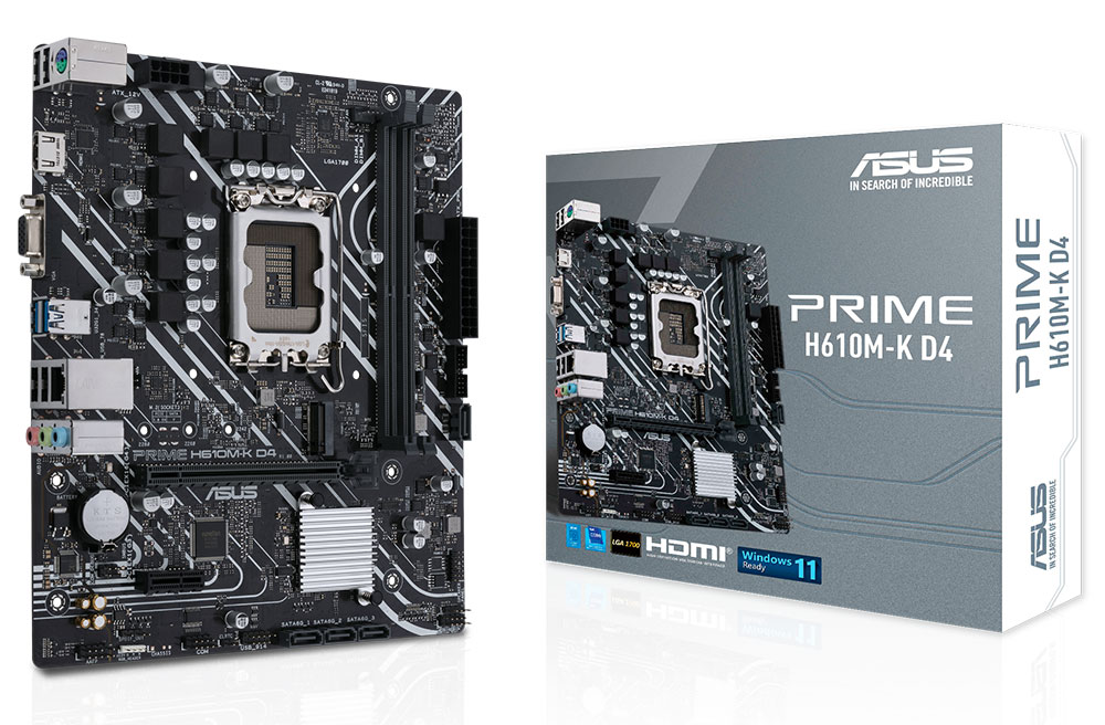 ASUS PRIME H610M-K D4 ARGB Gaming Anakart