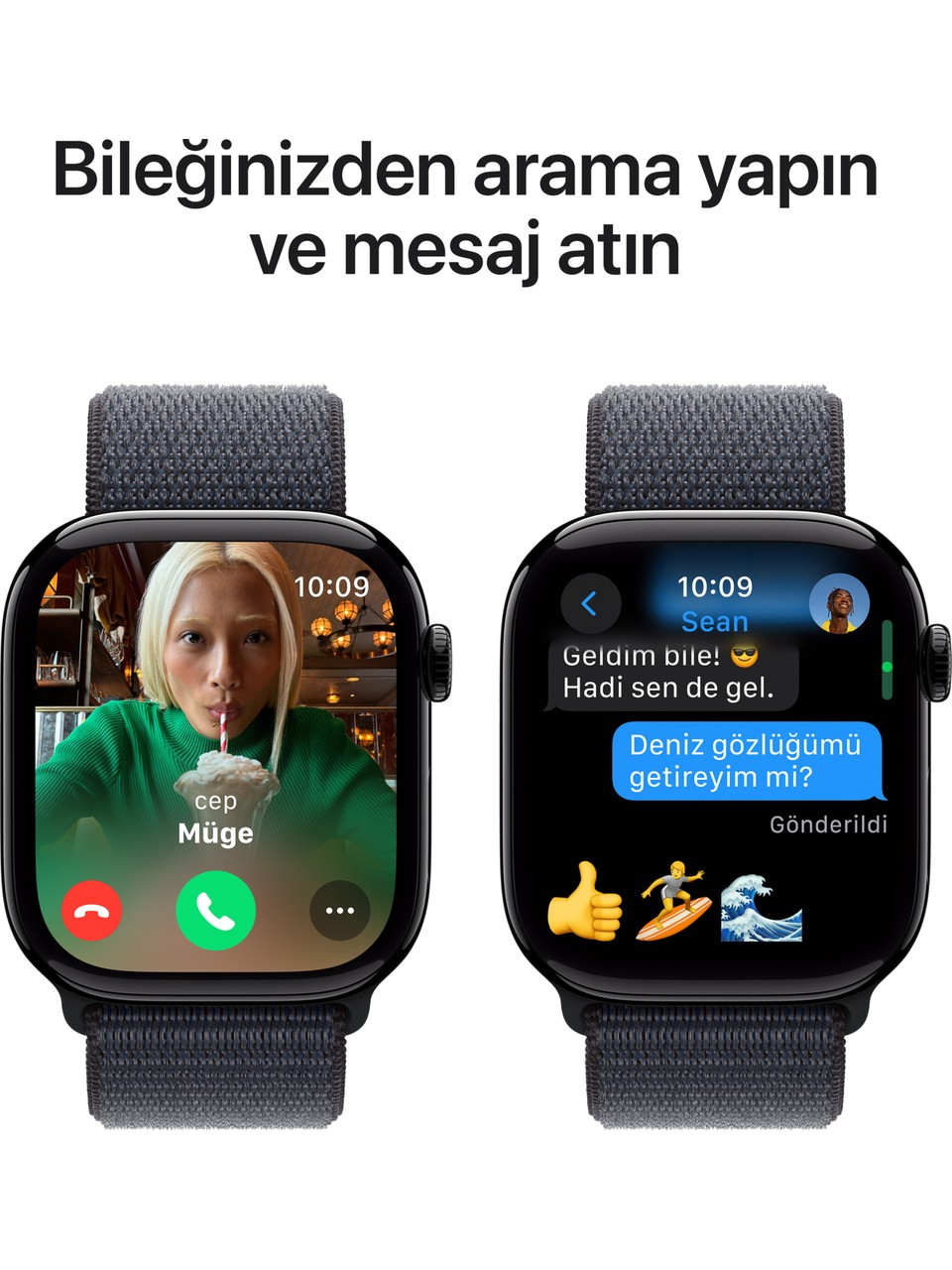 Apple Watch Series 10 GPS 46 mm Siyah Rengi Alüminyum Kasa Akıllı Saat -MWWR3TU/A