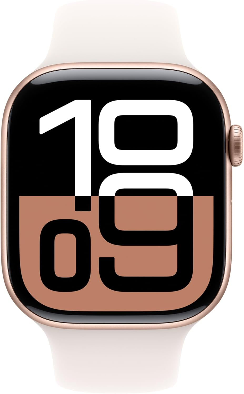 Apple Watch Series 10 GPS 46 mm Roze Altın Rengi Alüminyum Kasa ve Bulut Pembesi Spor Kordon - M/L (MWWU3TU/A)