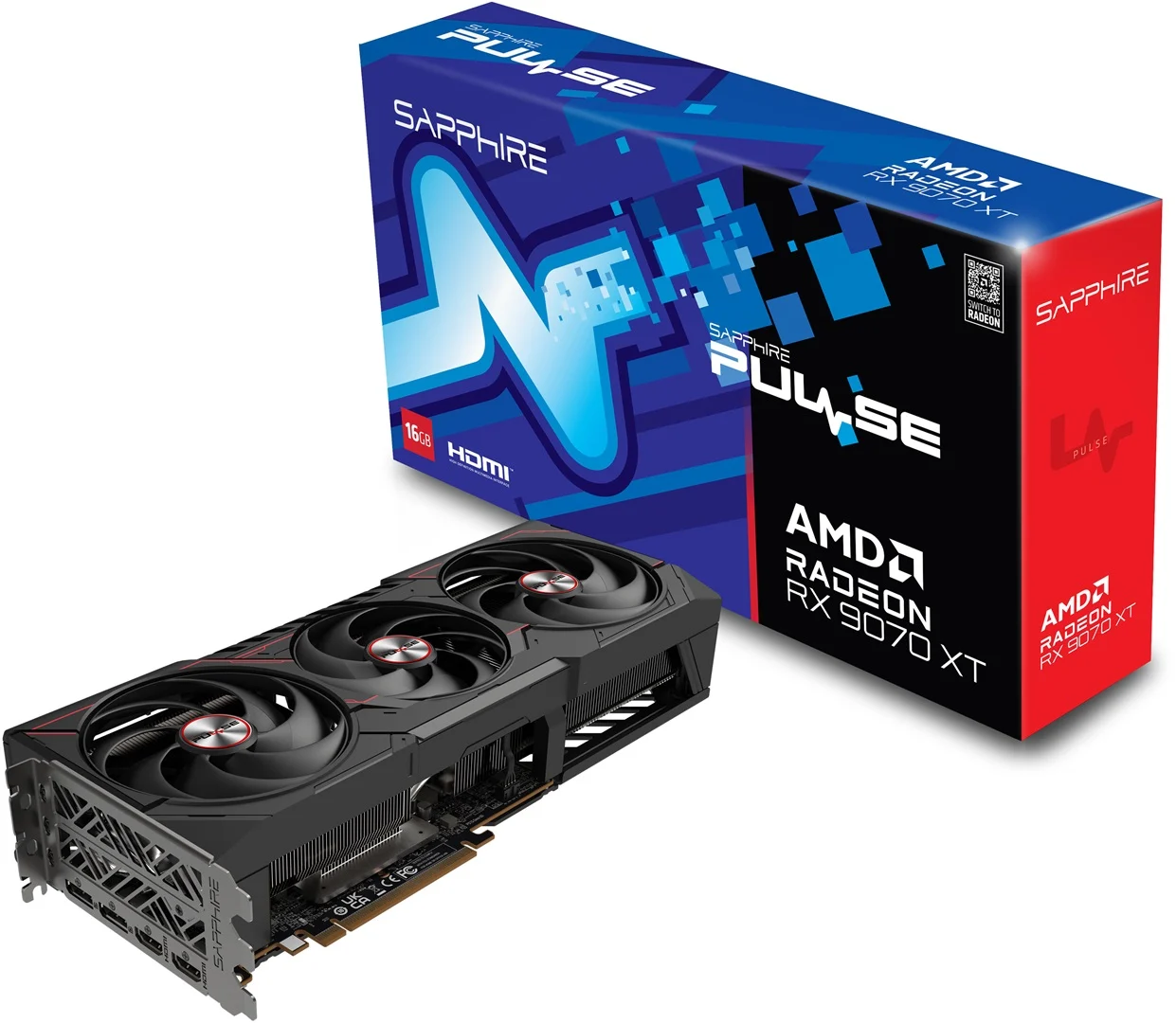 Sapphire Pulse AMD Radeon RX 9070 XT 11348-03-20G 16GB GDDR6 256Bit Gaming (Oyuncu) Ekran Kartı