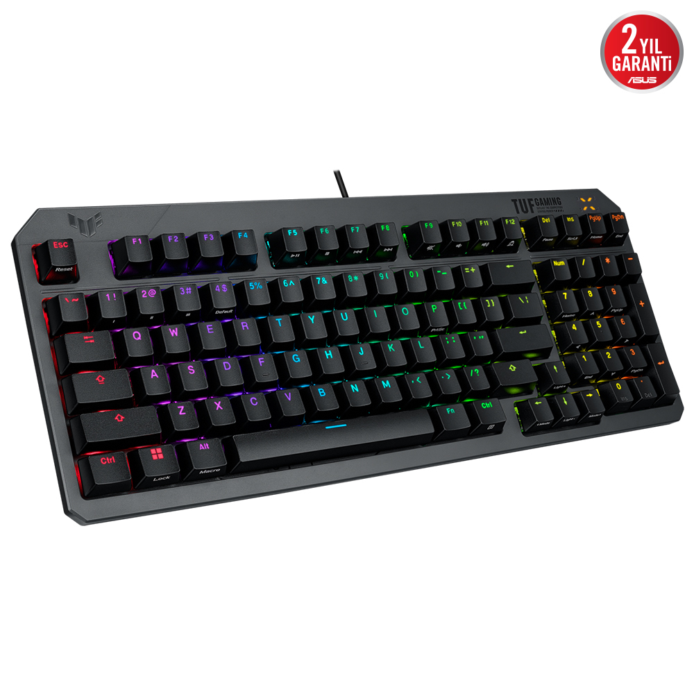 ASUS TUF Gaming K3 Gen II RGB Red Switch Optik Mekanik Kablolu Gaming (Oyuncu) Klavye