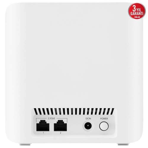 ASUS ZenWiFi BD4 Çift Bantlı Wi-Fi 7 Mesh Sistemi (Beyaz, İkili Paket) Router