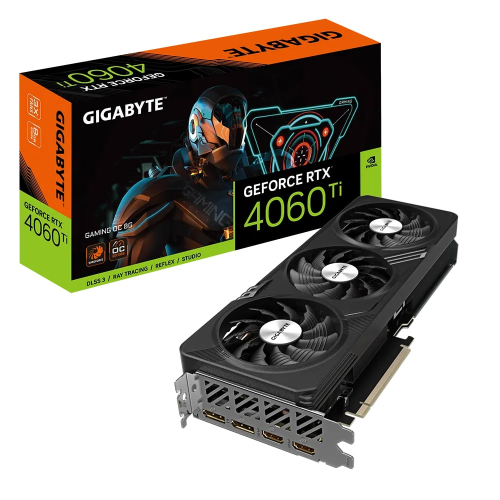 Gigabyte GeForce RTX 4060TI Gaming 8G OC GV-N406TI0GAMING OC-8GD GDDR6 128Bit DX12 DLSS 3 Gaming (Oyuncu) Ekran Kartı
