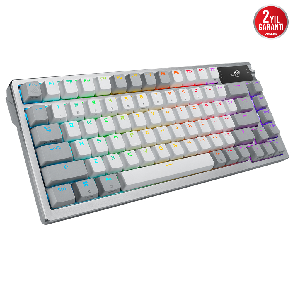 ASUS ROG Azoth NX Switch Q TR Kablosuz RGB Beyaz Mekanik (Gaming) Oyuncu Klavyesi