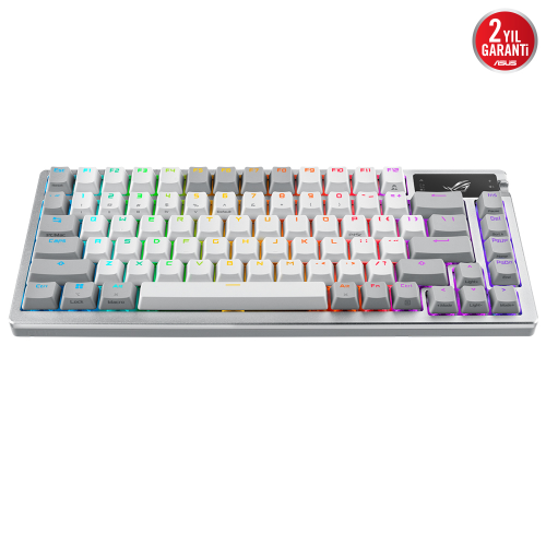 ASUS ROG Azoth NX Switch Q TR Kablosuz RGB Beyaz Mekanik (Gaming) Oyuncu Klavyesi