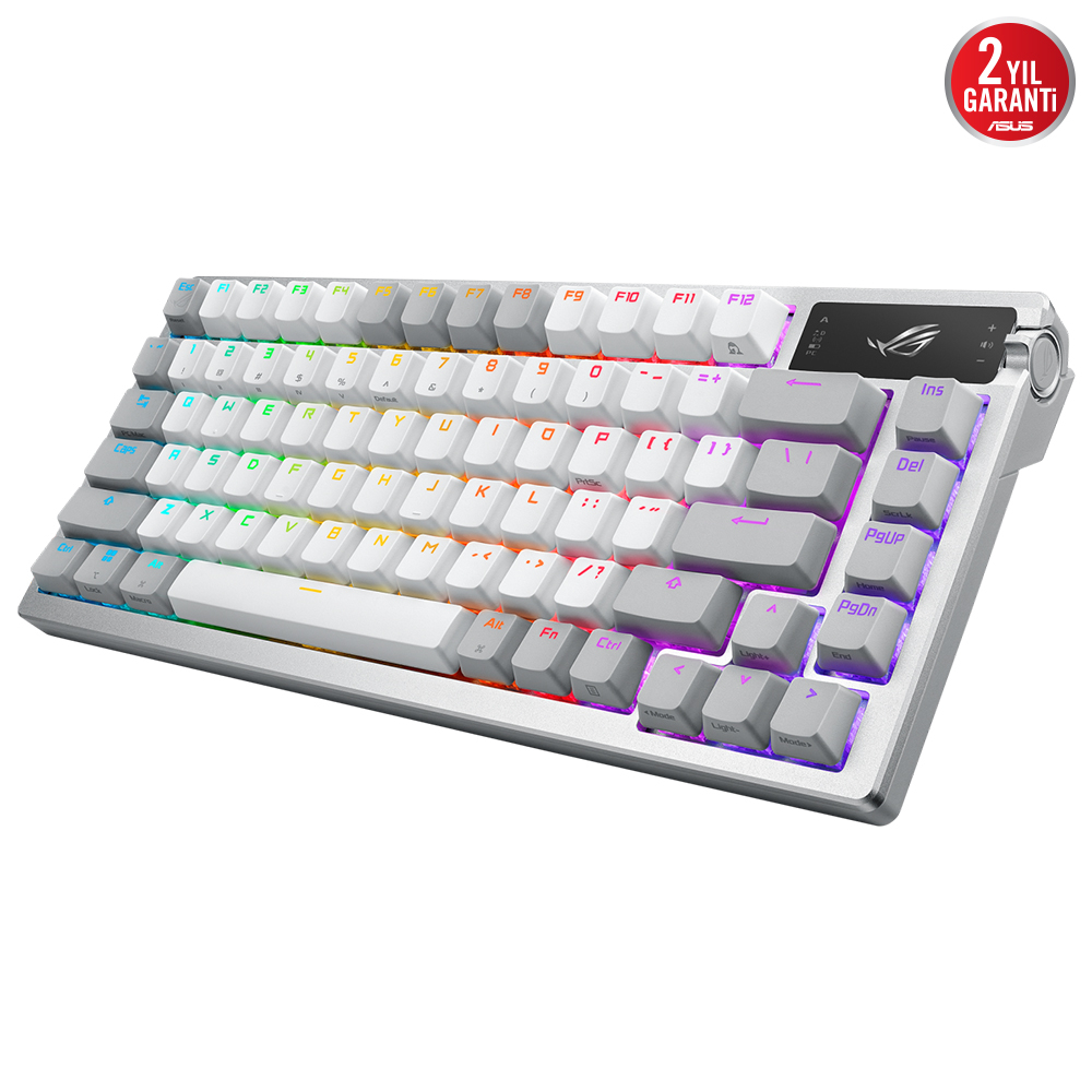 ASUS ROG Azoth NX Switch Q TR Kablosuz RGB Beyaz Mekanik (Gaming) Oyuncu Klavyesi