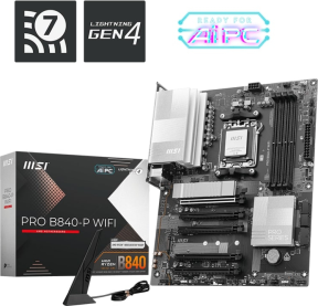 MSI PRO B840-P WIFI AM5 DDR5 8000MHZ(OC) ATX Gaming (Oyuncu) Anakart