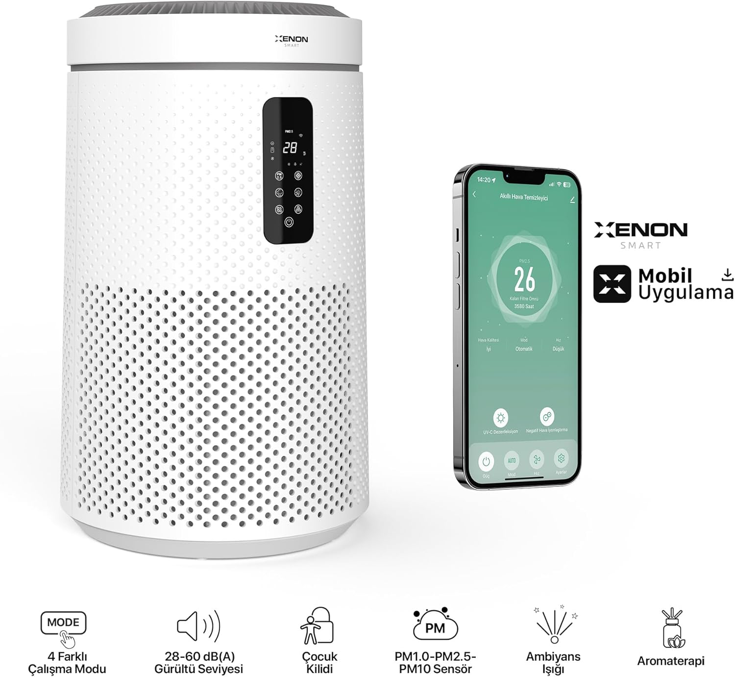 Xenon Smart X7421 Gece Lambalı Hava Temizleyici