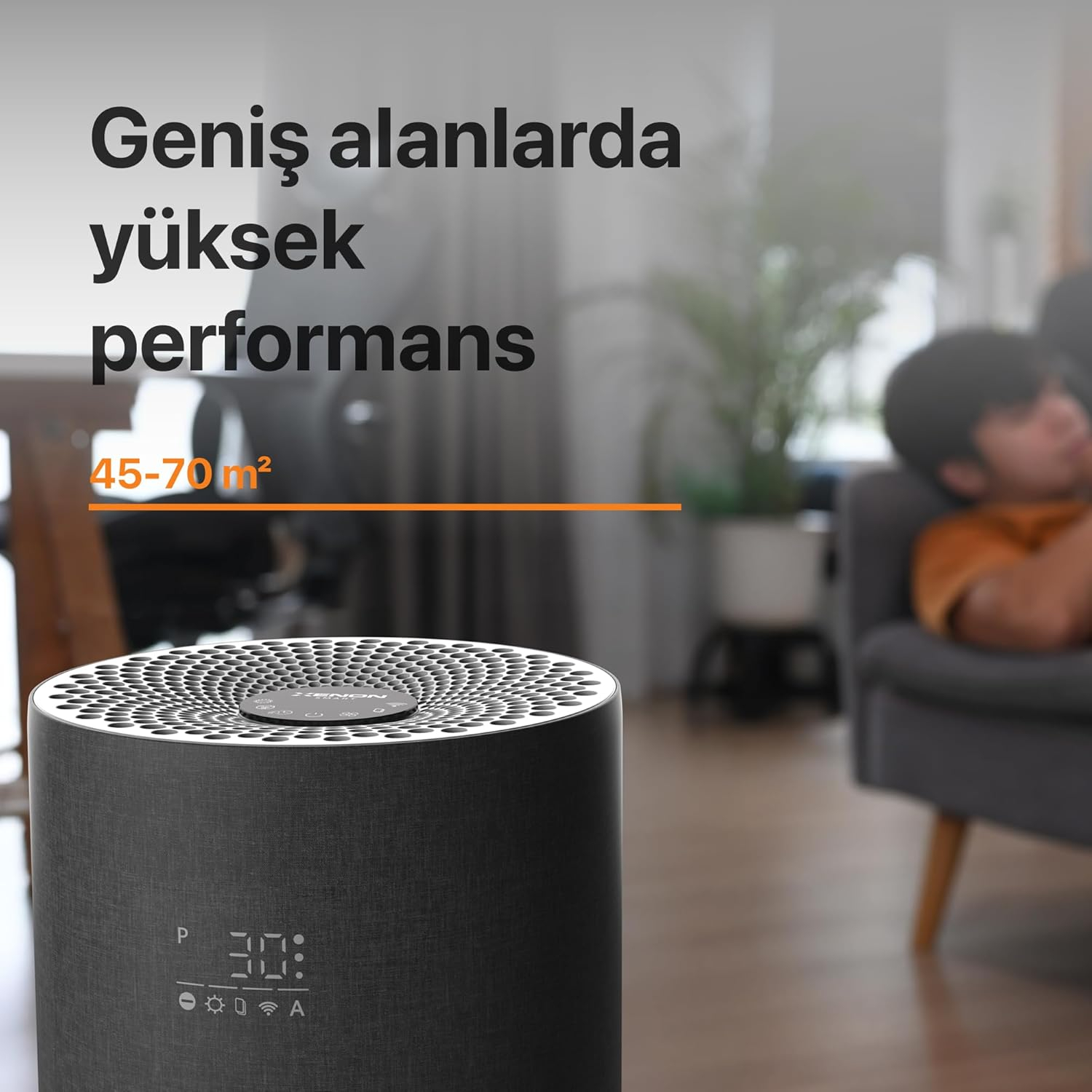 Xenon Smart X7420_M0 Akıllı Hava Temizleyici Gri