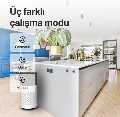 Xenon Smart X7420_M0 Akıllı Hava Temizleyici Gri