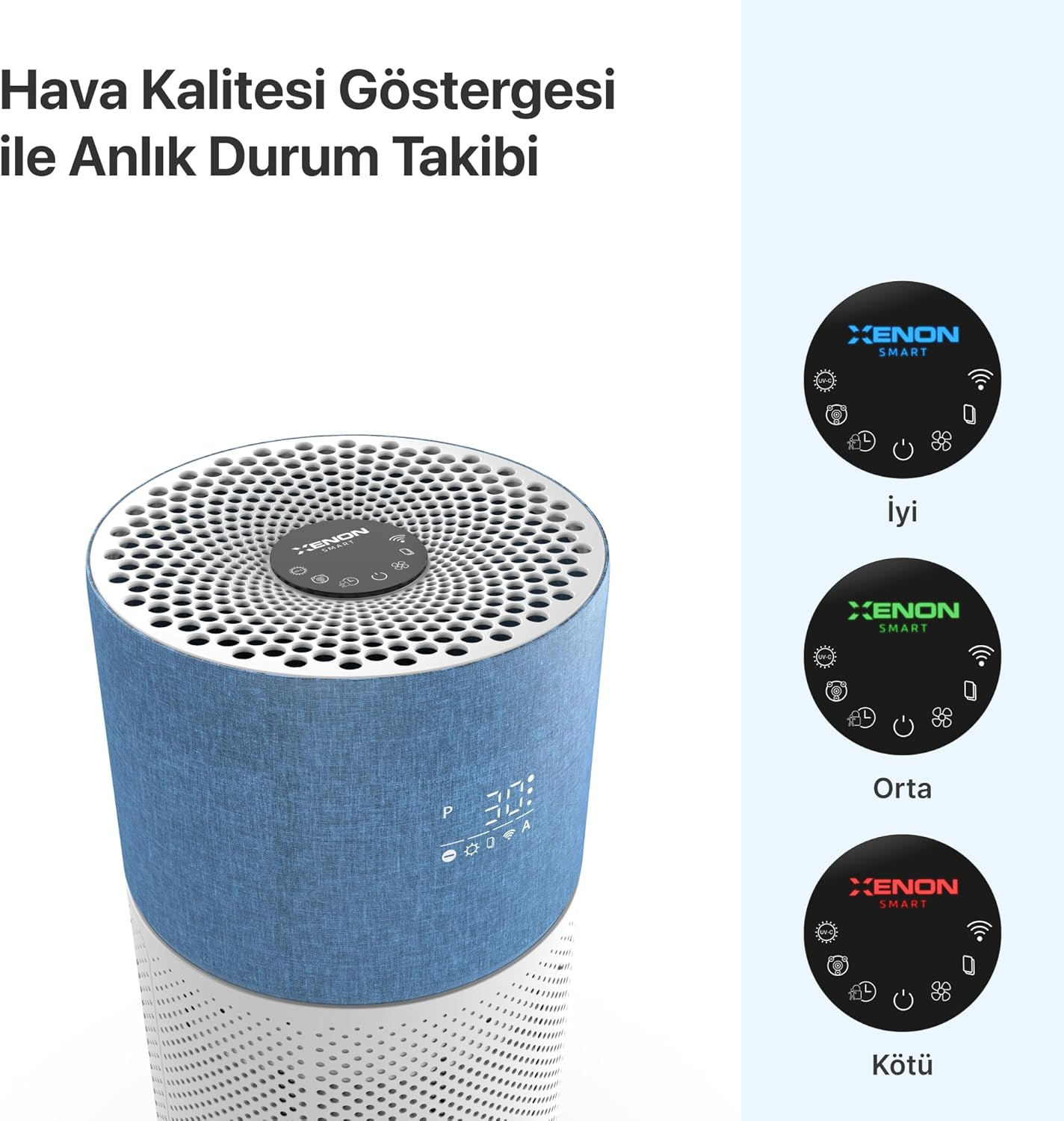 Xenon Smart X7420_M2 Akıllı Hava Temizleyici Mavi
