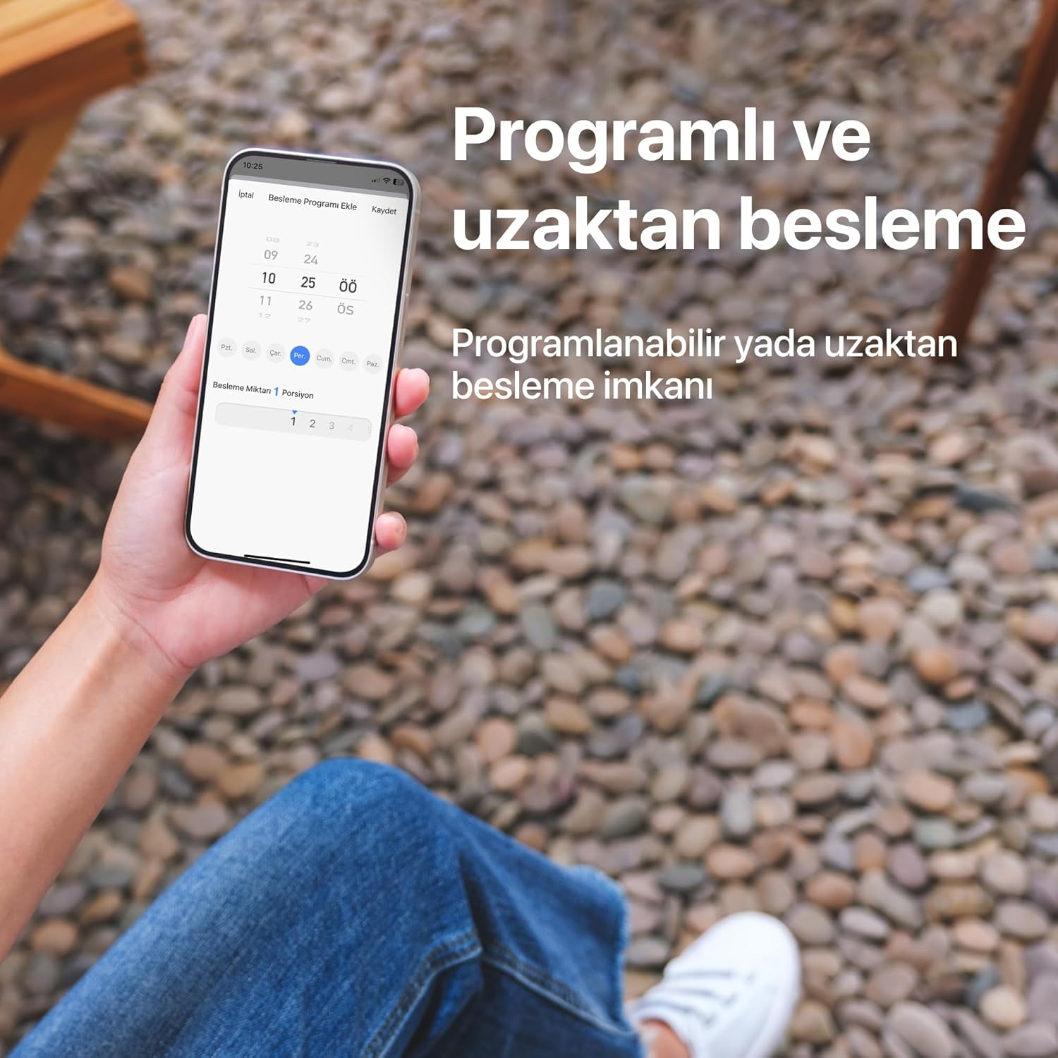 Xenon Smart X8612 Akıllı Mama Kabı Beyaz