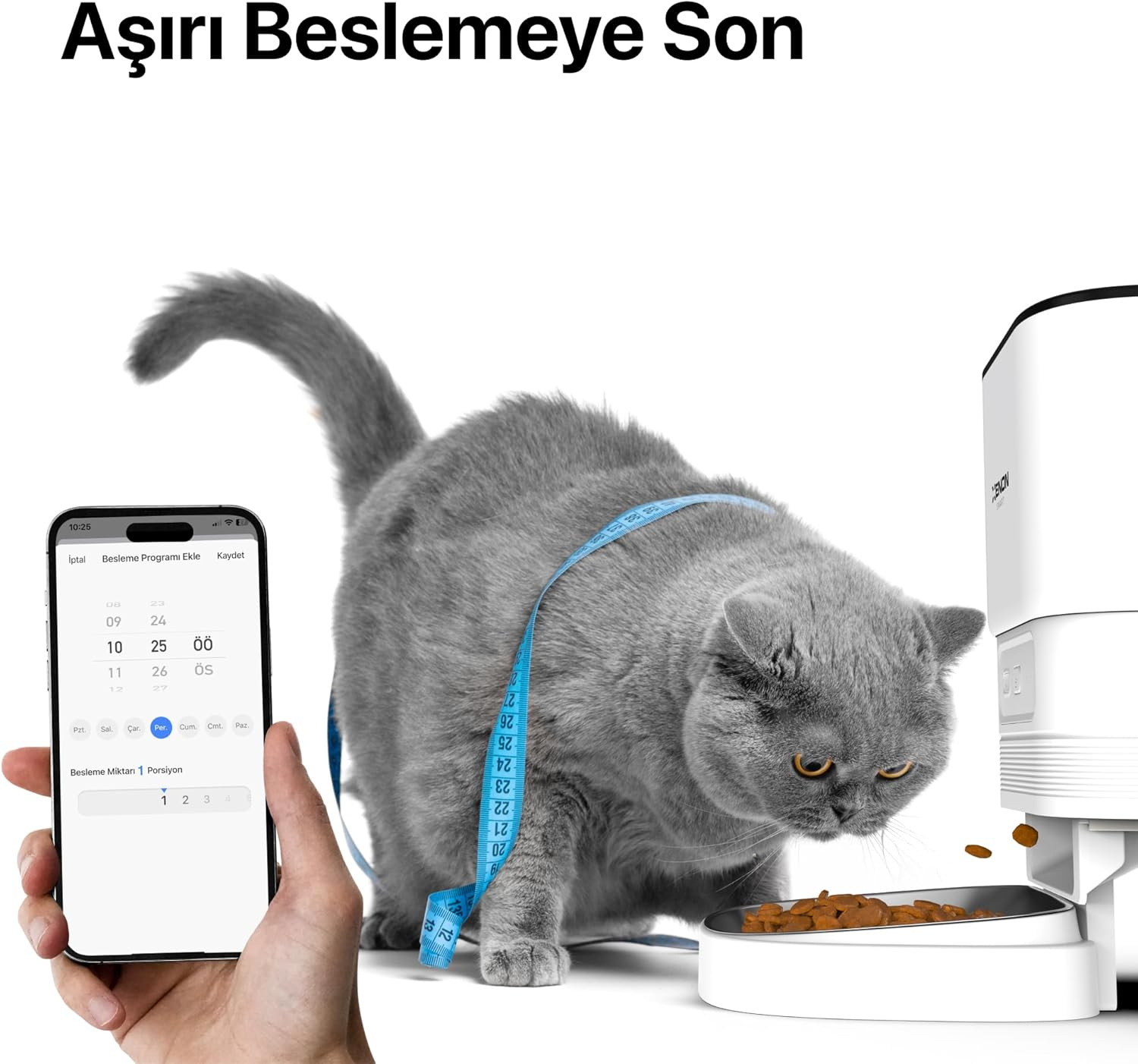 Xenon Smart X8612 Akıllı Mama Kabı Beyaz