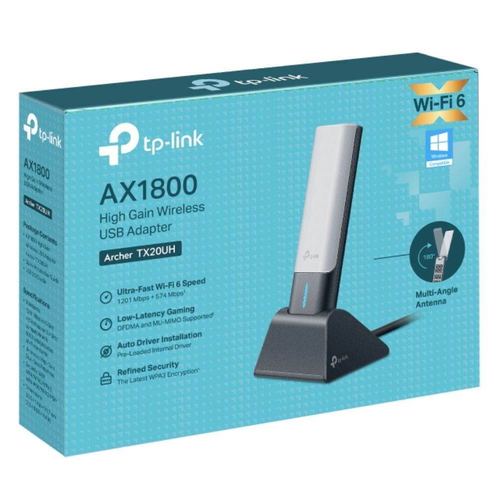 TP-Link Archer TX20UH AX1800 Yüksek Kazançlı Kablosuz USB Adaptörü