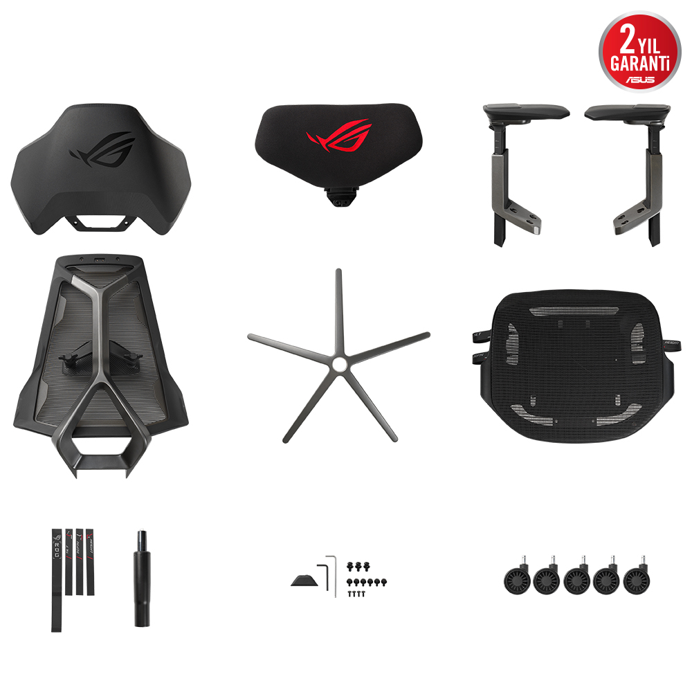 ASUS ROG Destrier Ergo SL400 3D Kolçak Gaming (Oyuncu) Koltuğu