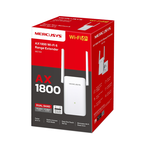 Mercusys ME70X AX1800 Wi-Fi 6 Menzil Genişletici