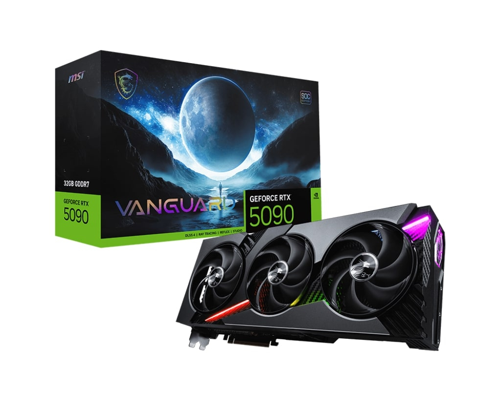 MSI GeForce RTX 5090 32G VANGUARD SOC 32GB GDDR7 512 Bit DLSS 4 Gaming (Oyuncu) Ekran Kartı