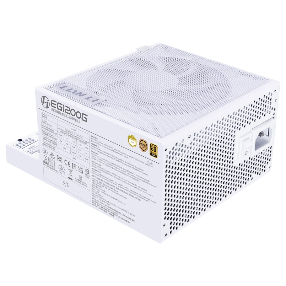 Lian Li Edge1200 Beyaz 1200W 80+ Gold ATX Power Supply (G9P.EG1200G.WH00.EU)