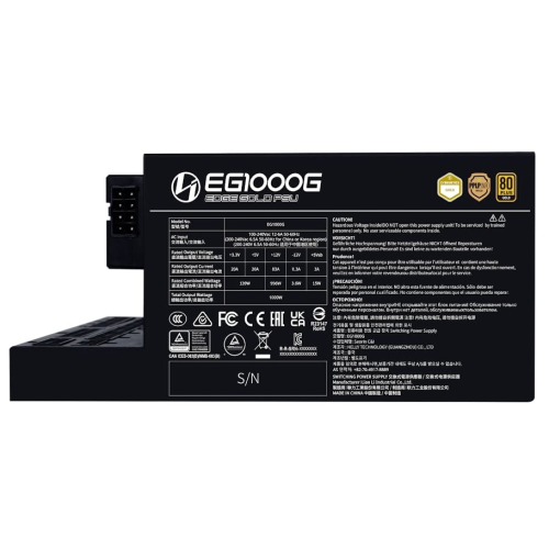 Lian Li Edge1000 Siyah 1000W 80+ Gold ATX Power Supply