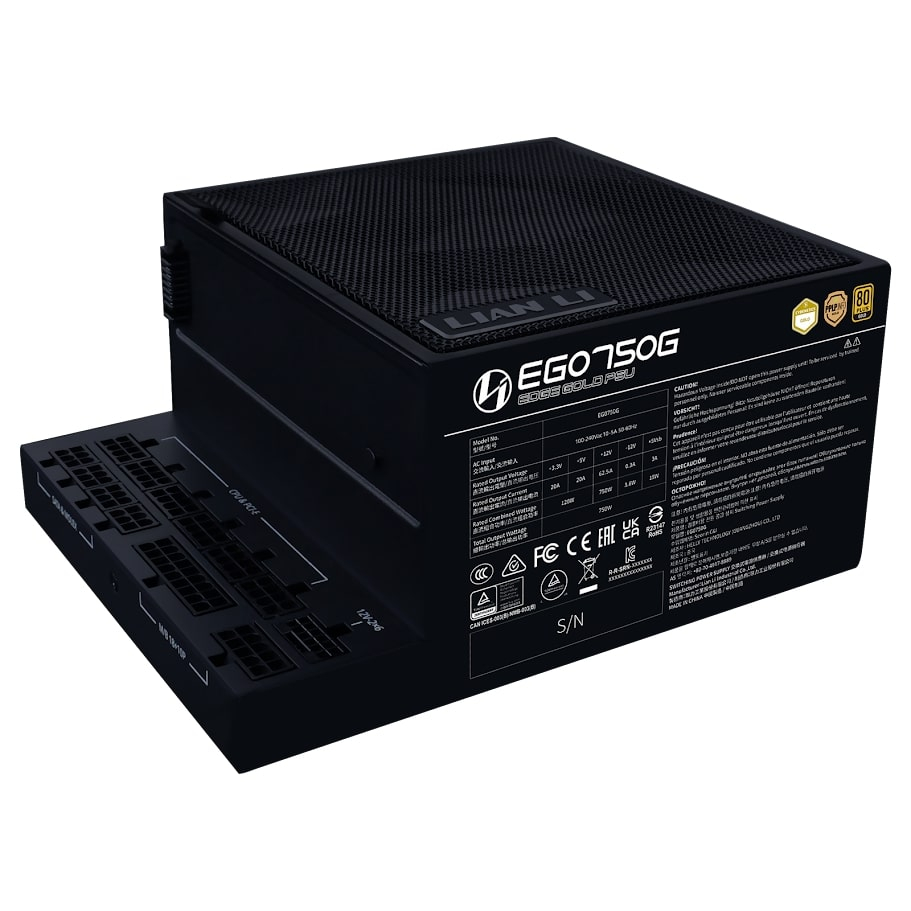 Lian Li Edge750 Siyah 750W 80+ Gold ATX Power Supply (G9P.EG0750G.B000.EU)