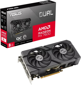 ASUS Dual Radeon RX 7600 OC EVO DUAL-RX7600-O8G-EVO 8G GDDR6 128Bit DX12 Gaming (Oyuncu) Ekran Kartı