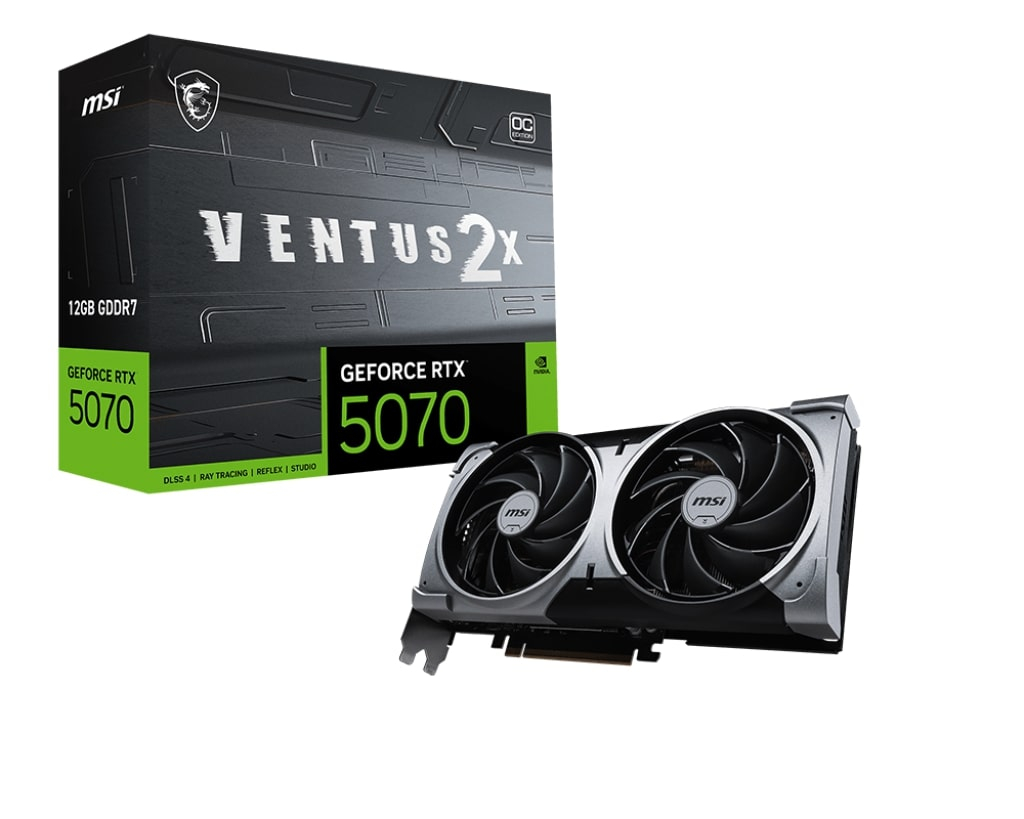 MSI GeForce RTX 5070 12G VENTUS 2X OC GDDR7 192Bit DX12 Gaming (Oyuncu) Ekran Kartı