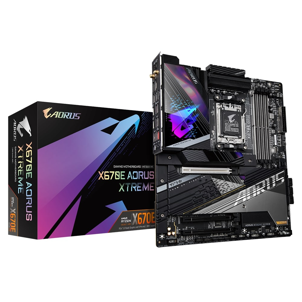 Gigabyte X670E X670 Soket AM5 DDR5 8000MHz(OC) E-ATX Gaming (Oyuncu) Anakart