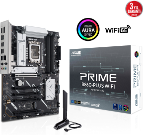 ASUS PRIME B860-PLUS WIFI Intel B860 Soket 1851 8200+(OC)MHz ATX Gaming (Oyuncu) Anakart