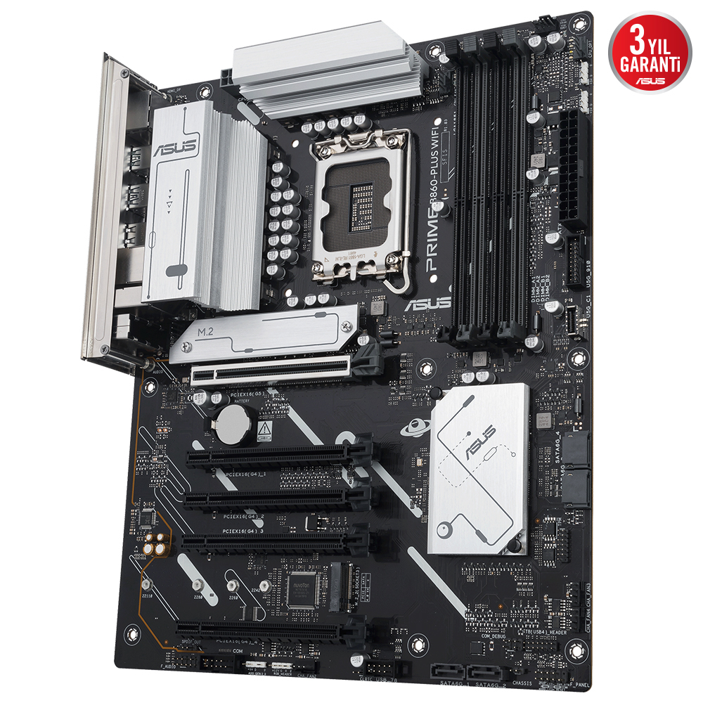 ASUS PRIME B860-PLUS WIFI Intel B860 Soket 1851 8200+(OC)MHz mATX Gaming (Oyuncu) Anakart