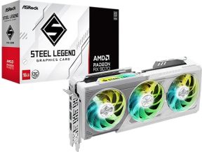 Asrock AMD Radeon RX 9070 Steel Legend 16GB OC GDDR6 256Bit Gaming (Oyuncu) Ekran Kartı