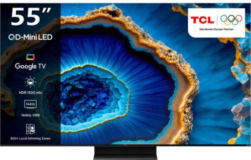 TCL 55C755 4K Ultra HD 55″ 140 Ekran Uydu Alıcılı Google Smart MiniLED TV
