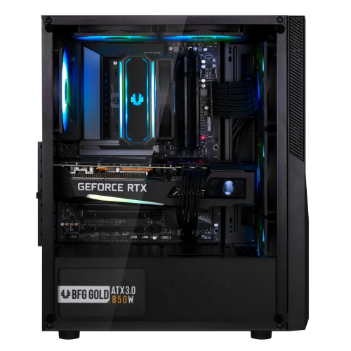 Bitfenix C20 Black 600W White PSU 4x120mm FRGB Fan ATX Temperli Cam Siyah Gaming (Oyuncu) Kasa