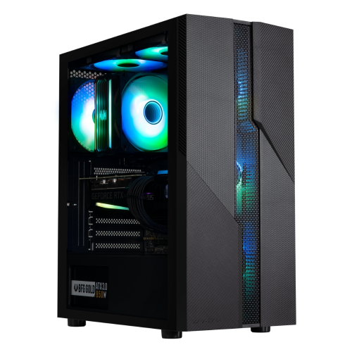 Bitfenix C20 Black 600W White PSU 4x120mm FRGB Fan ATX Temperli Cam Siyah Gaming (Oyuncu) Kasa