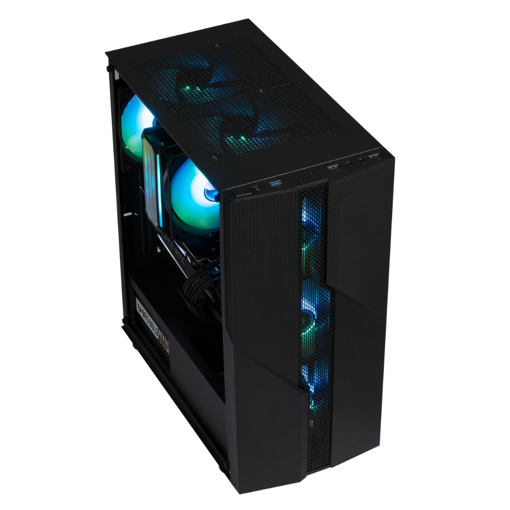 Bitfenix C20 Black 600W White PSU 4x120mm FRGB Fan ATX Temperli Cam Siyah Gaming (Oyuncu) Kasa