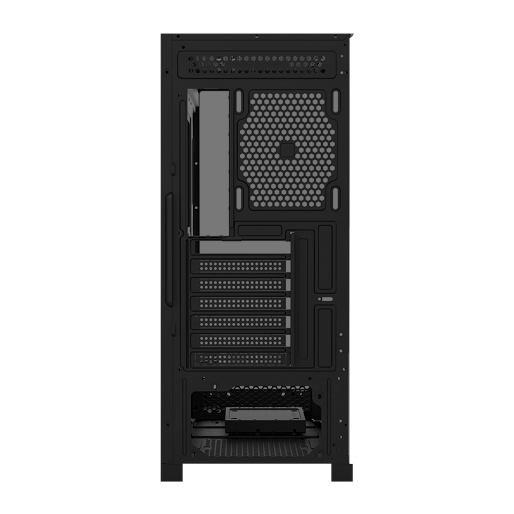VENTO VG4202FL 4x120mm Rainbow RGB Fan USB 3.0 Temperli Cam Siyah Gaming (Oyuncu) Kasa