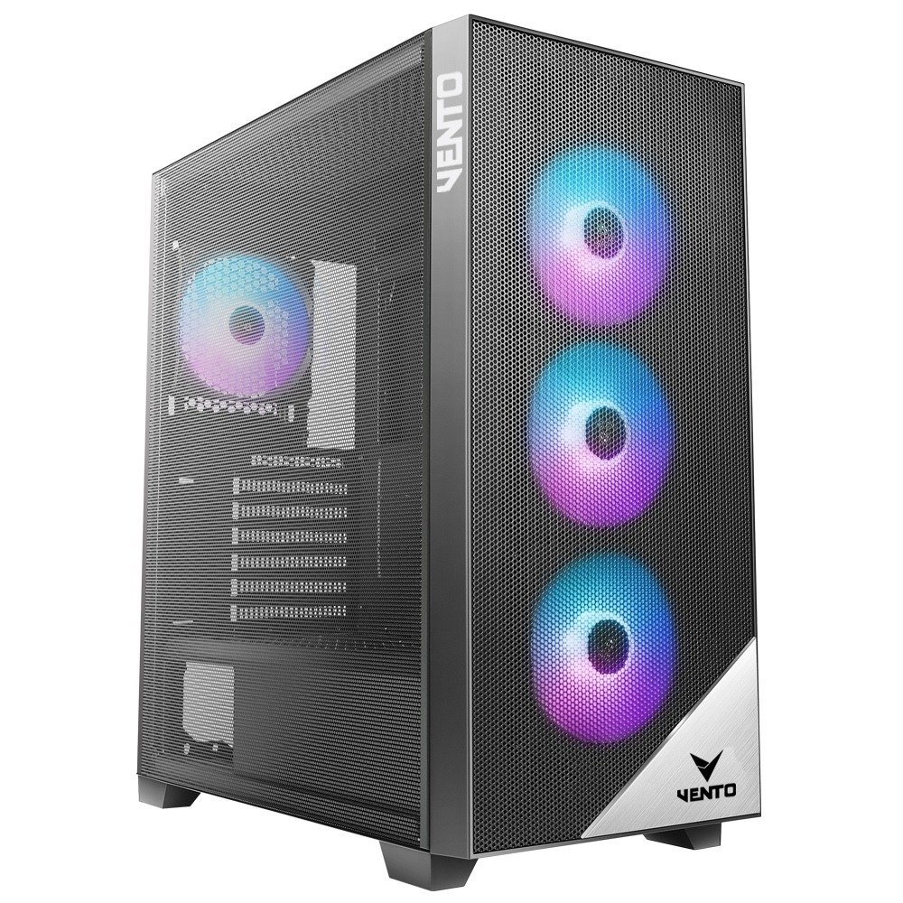 VENTO VG4051L FSP 750W GEN5 4x120mm ARGB Fan USB 3.0 Mesh E-ATX Gaming (Oyuncu) Kasa