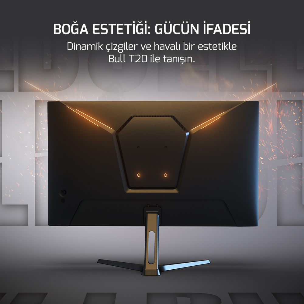 GamePower Bull T20 Flat Fast IPS 180Hz 0.5ms FHD Gaming Monitör (Sıfır Ölü Piksel Garantili)
