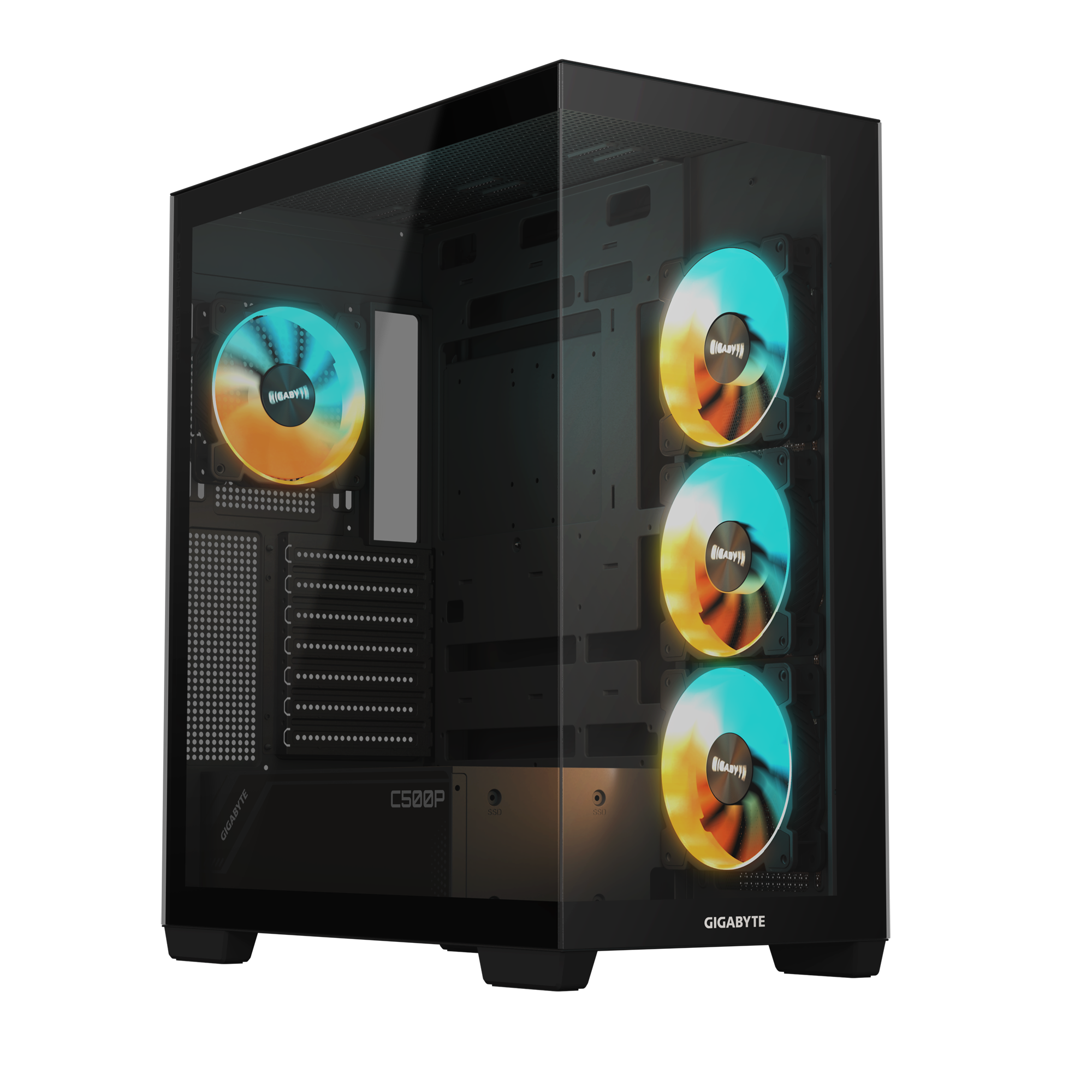 Gigabyte C500 GB-C500P ST Panoramic Stealth Glass USB 3.0 USB-C ATX Mid Tower Gaming (Oyuncu) Kasası