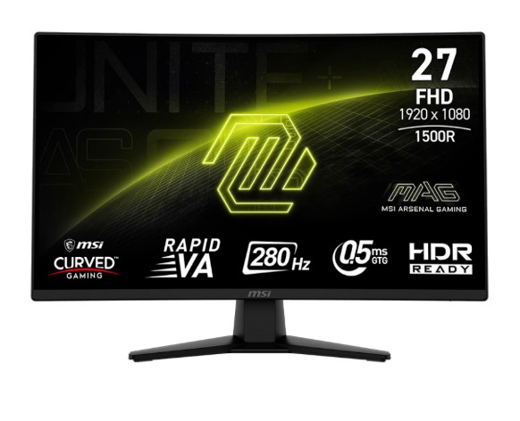 MSI MAG 274CXF 27″ 280Hz 0.5ms AdaptiveSync FHD Gaming (Oyuncu) Monitör