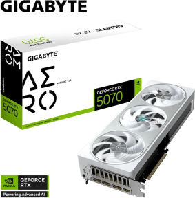 Gigabyte GeForce RTX 5070 AERO OC 12G GV-N5070AERO OC-12GD GDDR7 192Bit Gaming (Oyuncu) Ekran Kartı
