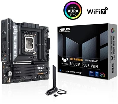 ASUS TUF GAMING B860M-PLUS WIFI Intel B860 Soket 1851 8800+(OC)MHz mATX Gaming (Oyuncu) Anakart