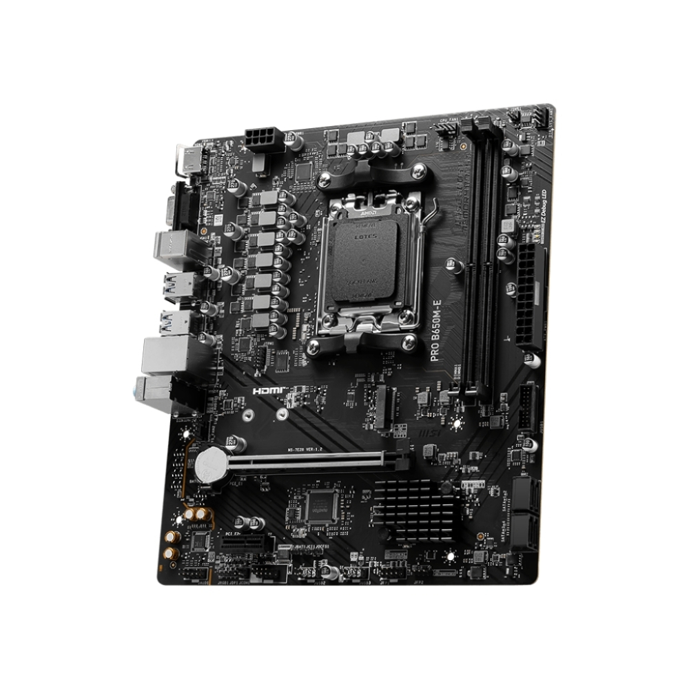 MSI PRO B650M-E DDR5 AMD B650 AM5 Soket DDR5 6800+(OC)MHz mATX Anakart