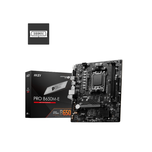 MSI PRO B650M-E DDR5 AMD B650 AM5 Soket DDR5 6800+(OC)MHz mATX Anakart